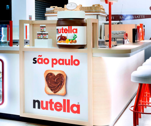 Adesivação de Quiosque Nutella