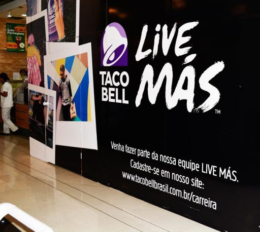 Adesivo para Tapume - Loja TacoBell